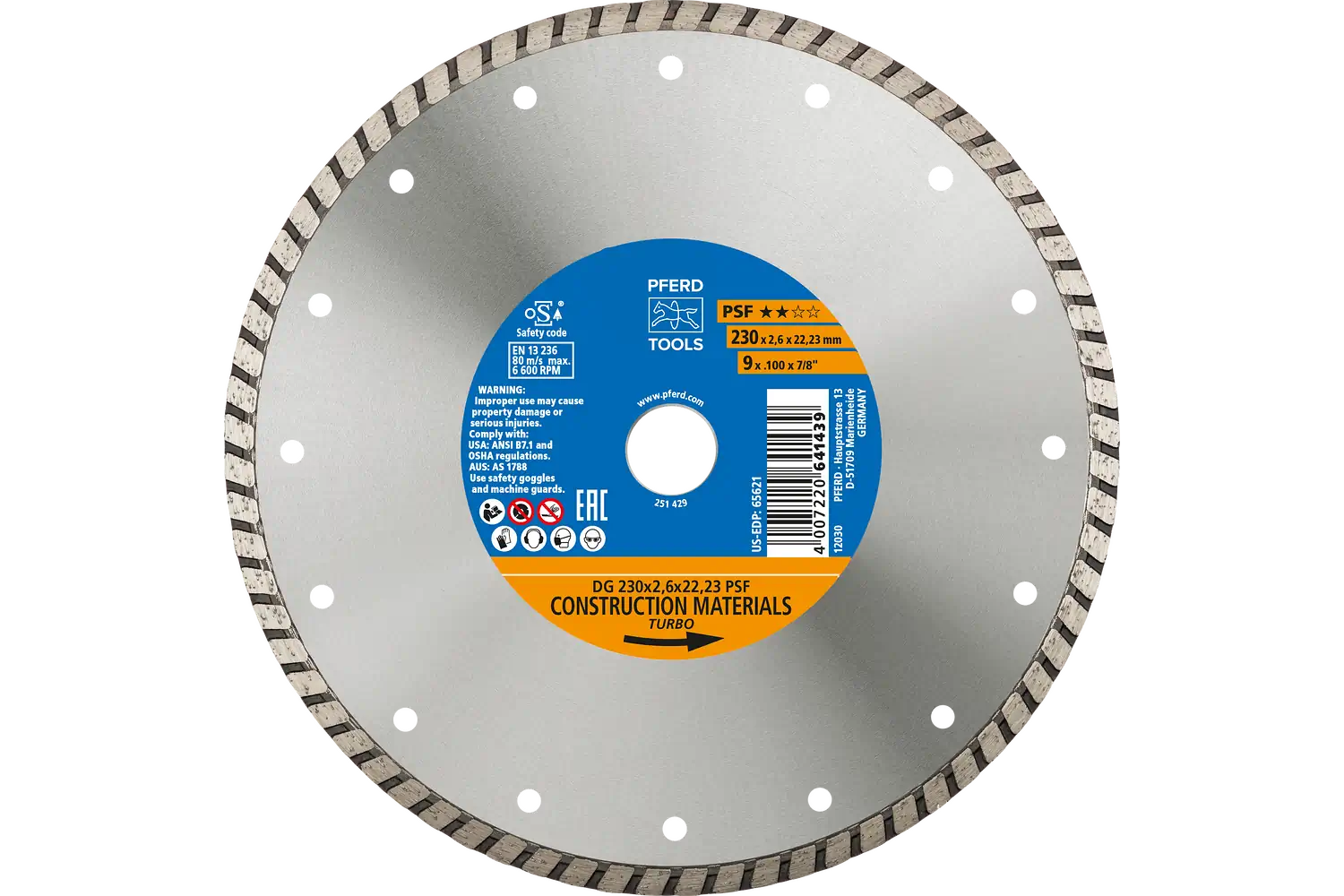 Disc diamantat de debitat / Lamă diamantată DG 230x2.6x22.23 START