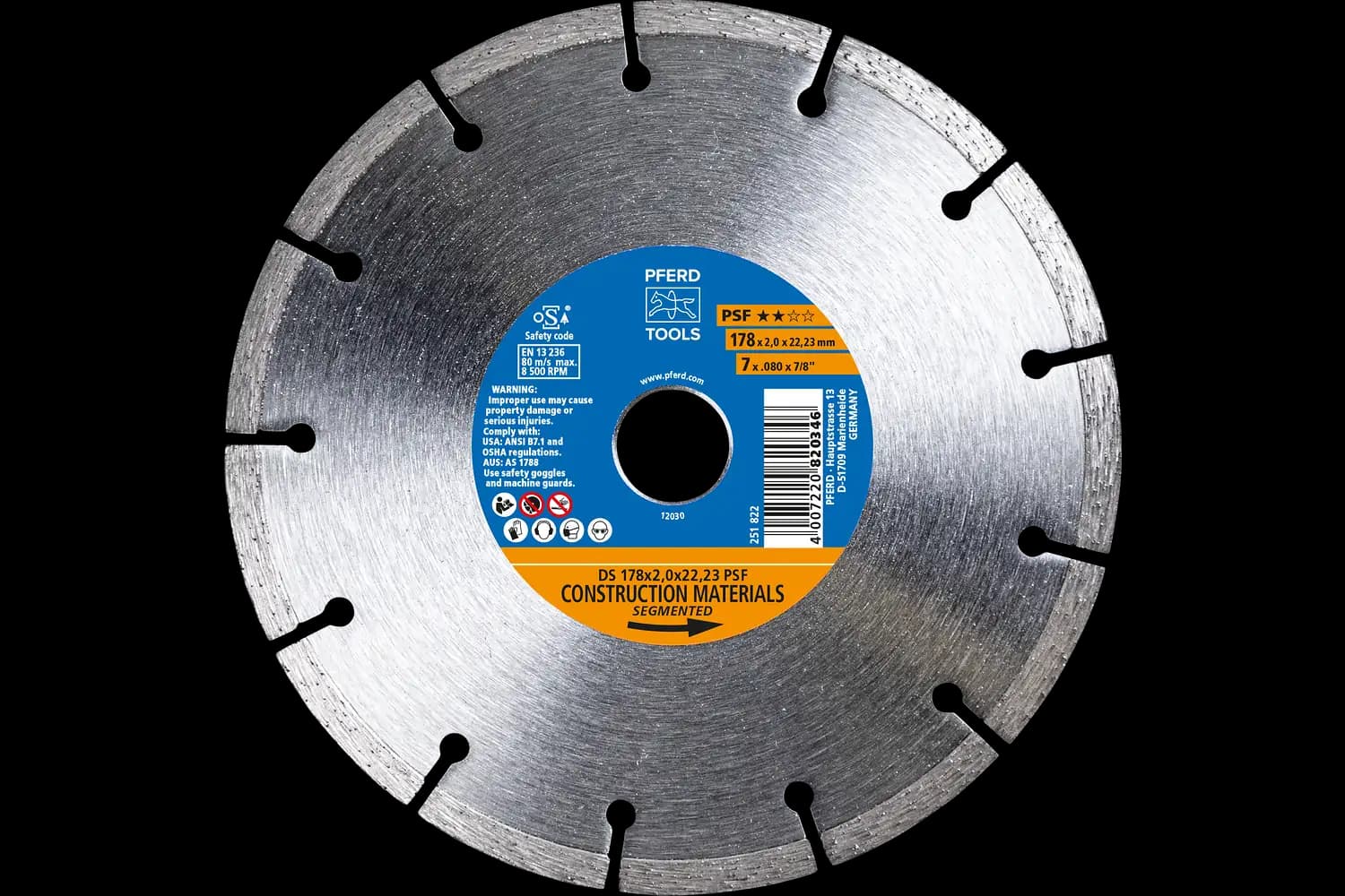 Disc diamantat de debitat / Lamă diamantată DS 178x2.0x22.23 START