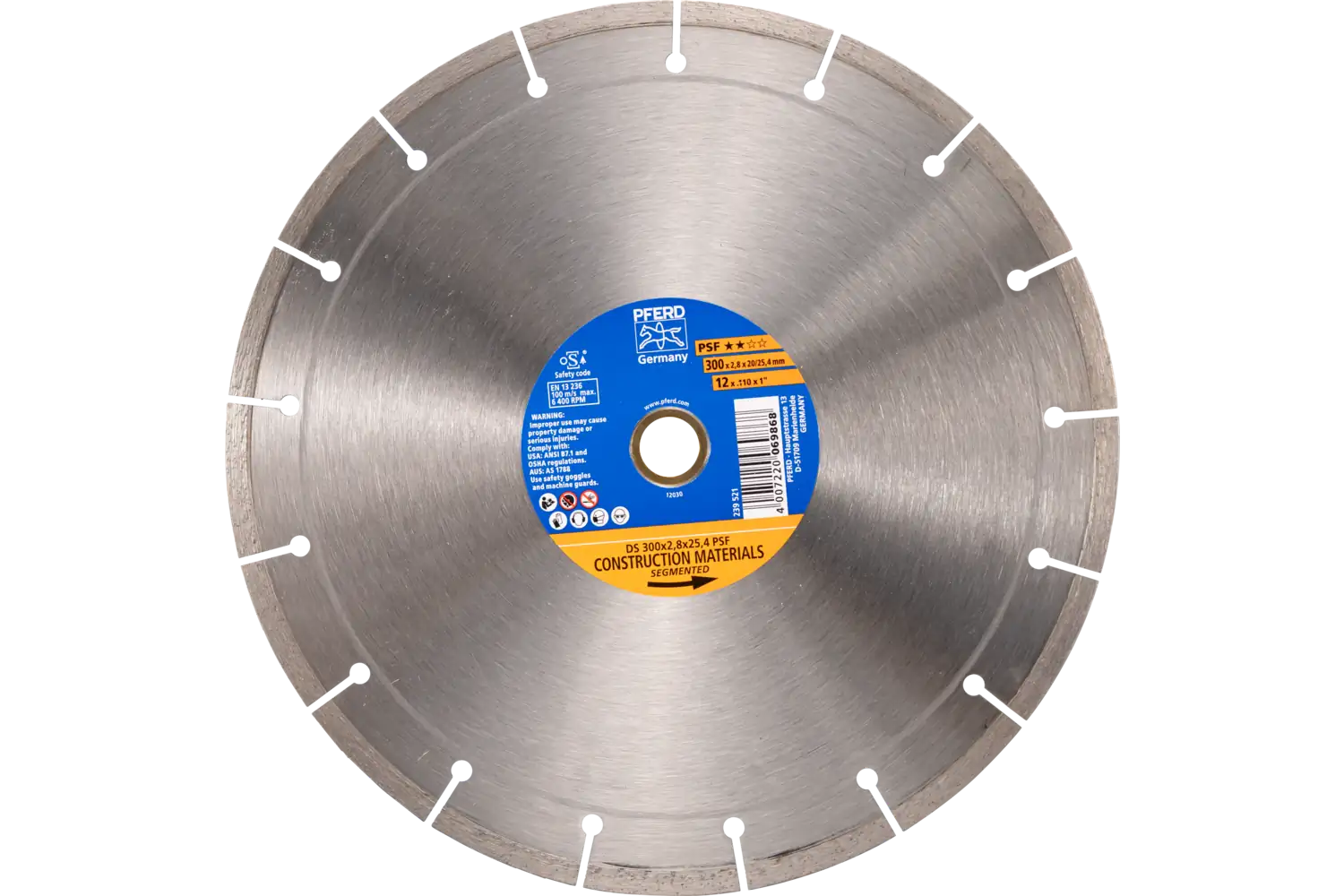 Disc diamantat de debitat / Lamă diamantată DS 300X2.8X20/25.4 START