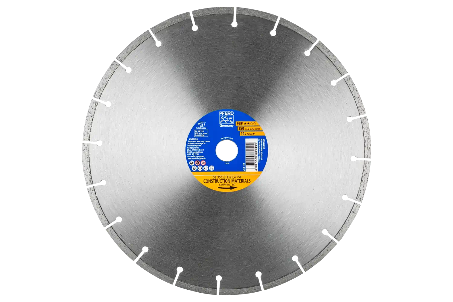 Disc diamantat de debitat / Lamă diamantată DS 350x3.2x25.4 START