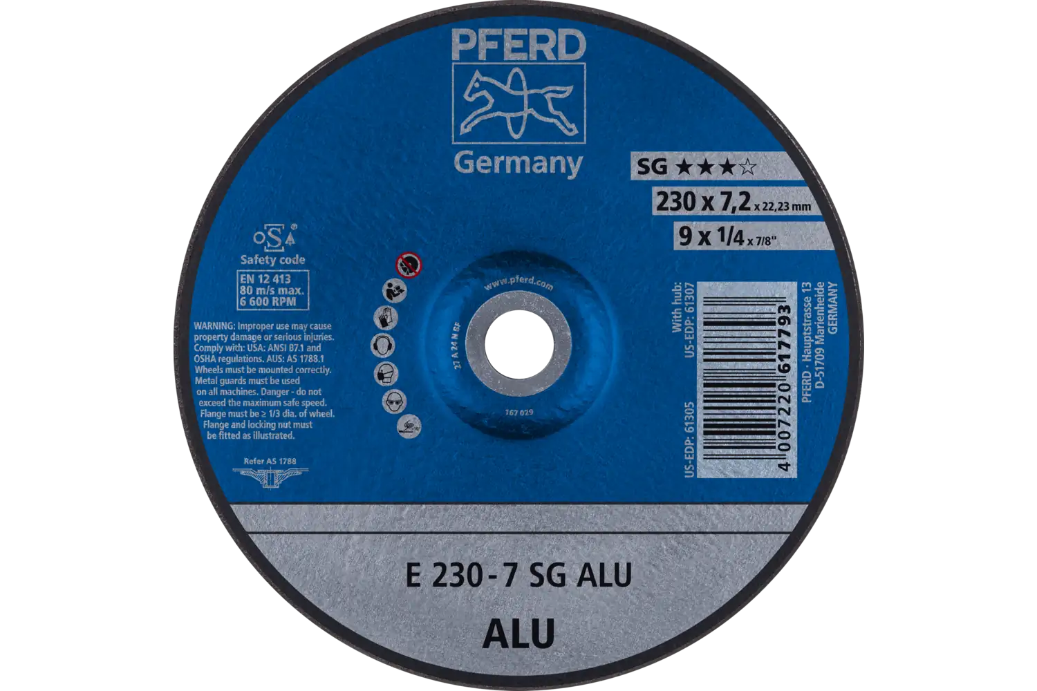 Disc de șlefuire (polizor de banc / universal) E 230-7 SG ALU