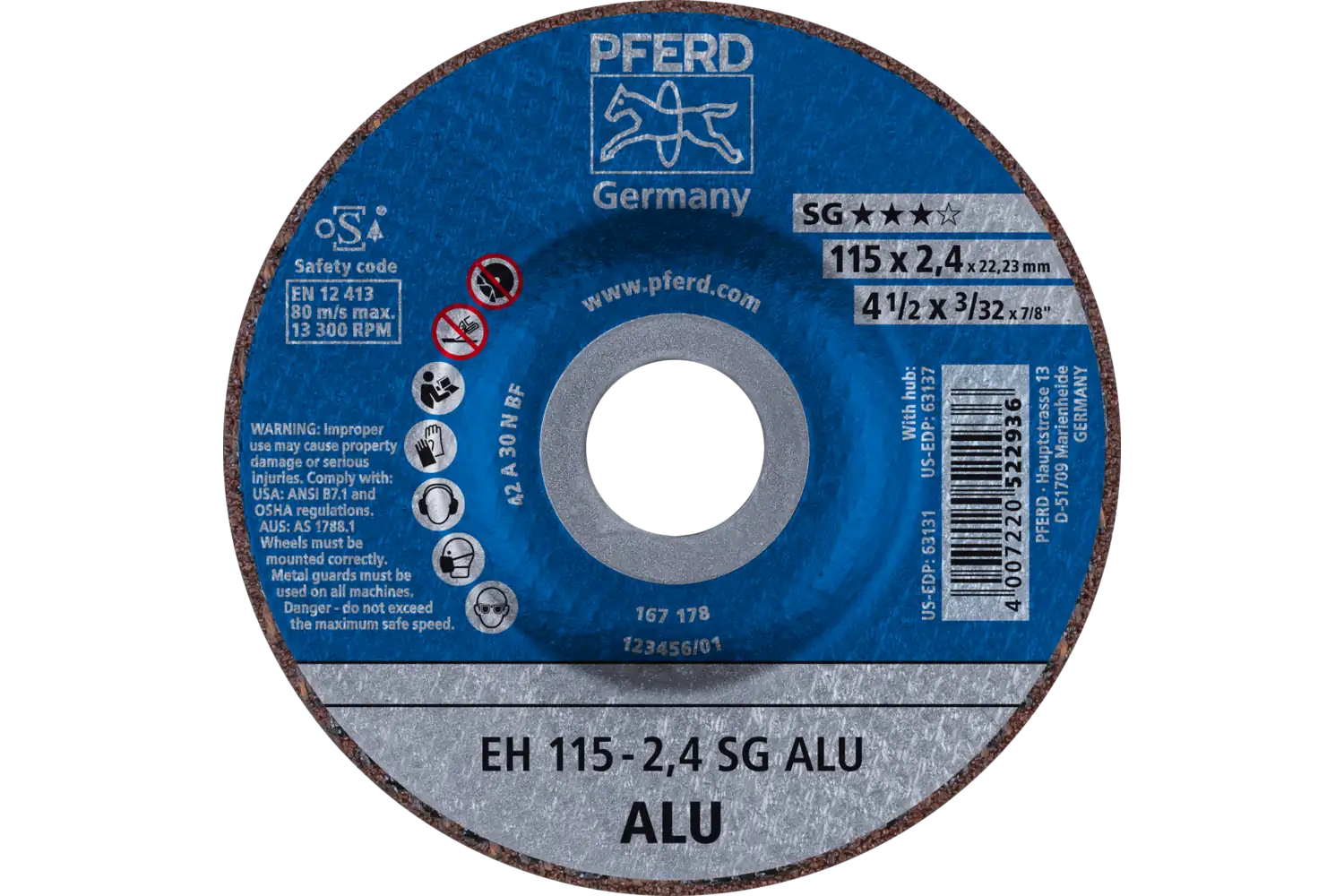 Disc de debitat (tăiere) EH 115-2,4 SG ALU