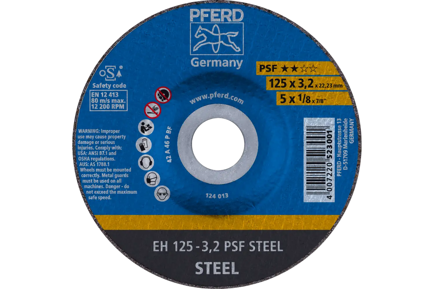 Disc de debitat (tăiere) EH 125-3,2 PSF STEEL