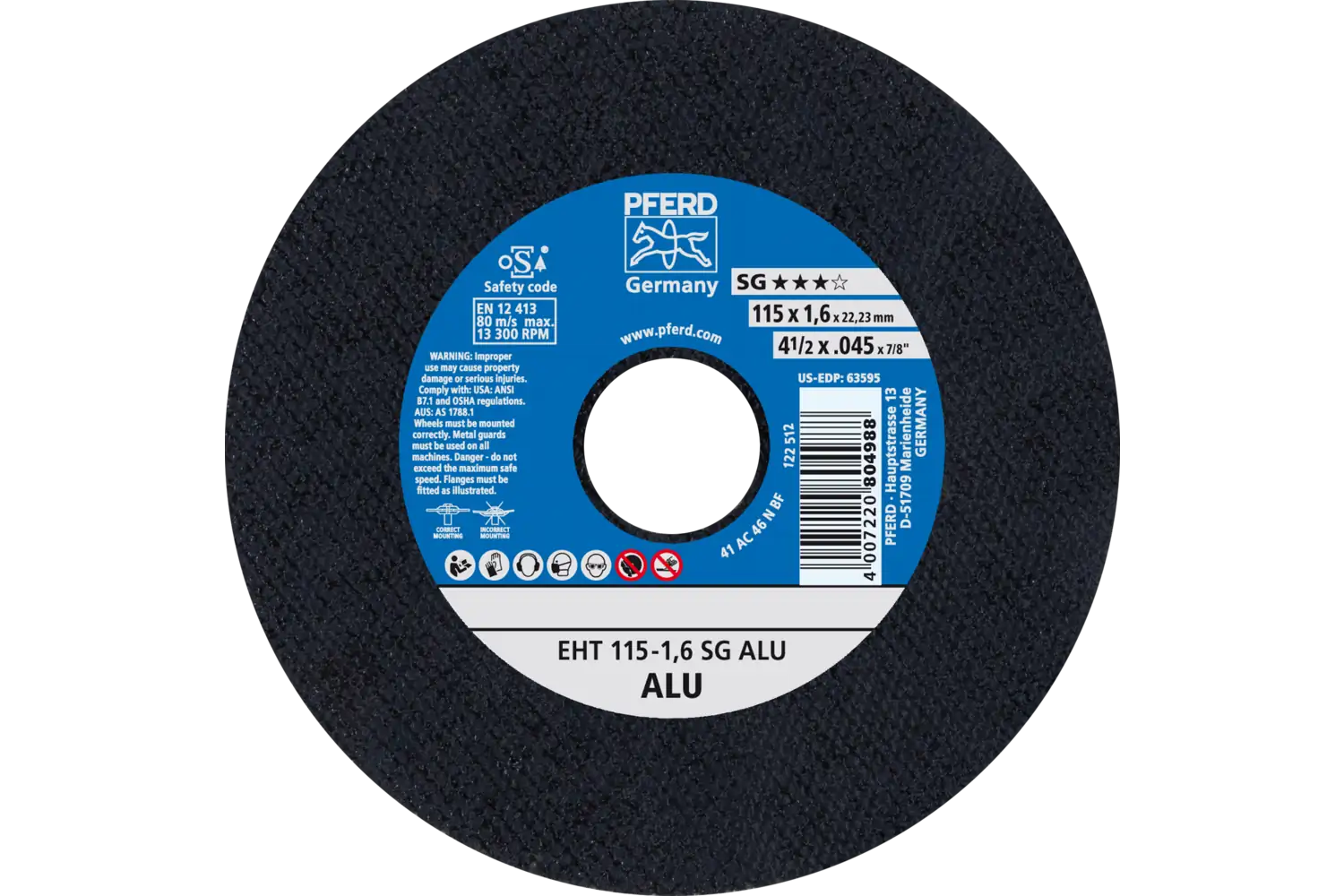 Disc de debitat (tăiere) EHT 115-1,6 SG ALU