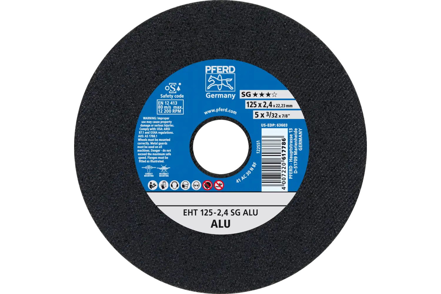 Disc de debitat (tăiere) EHT 125-2,4 SG ALU