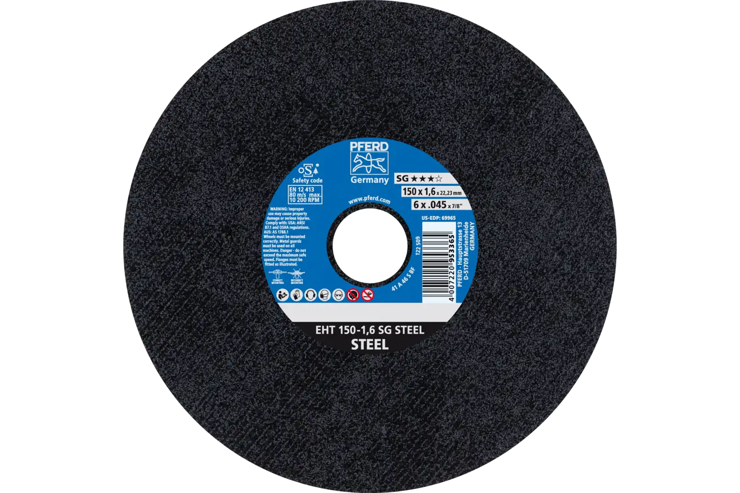 Disc de debitat (tăiere) EHT 150-1,6 SG STEEL