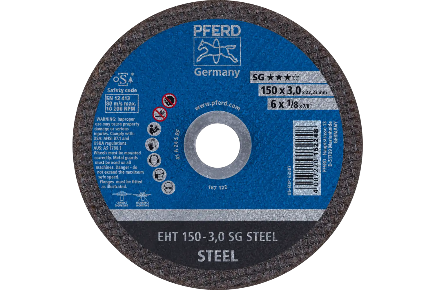 Disc de debitat (tăiere) EHT 150-3,0 SG STEEL