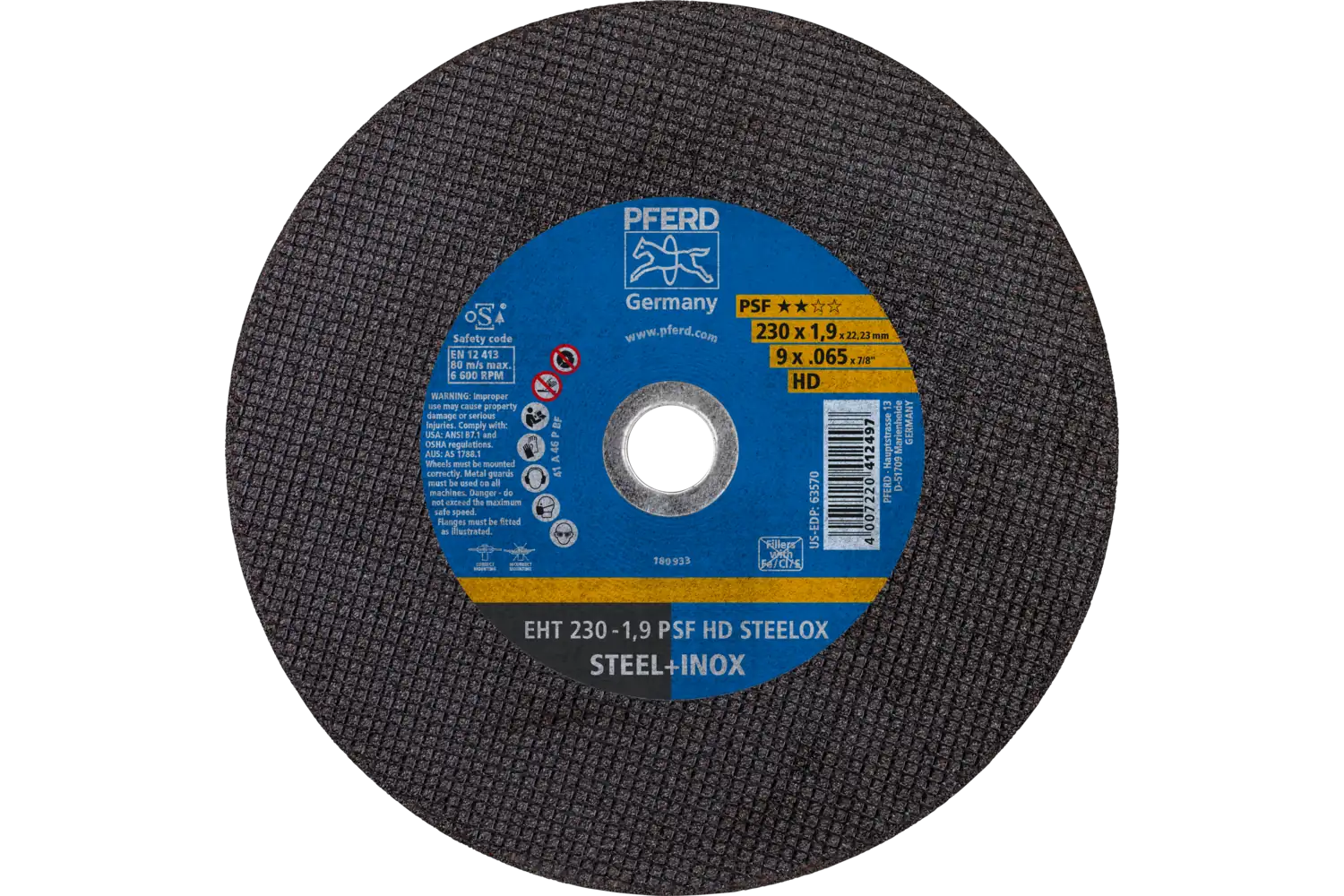 Disc de debitat (tăiere) EHT 230-1,9 PSF HD STEELOX