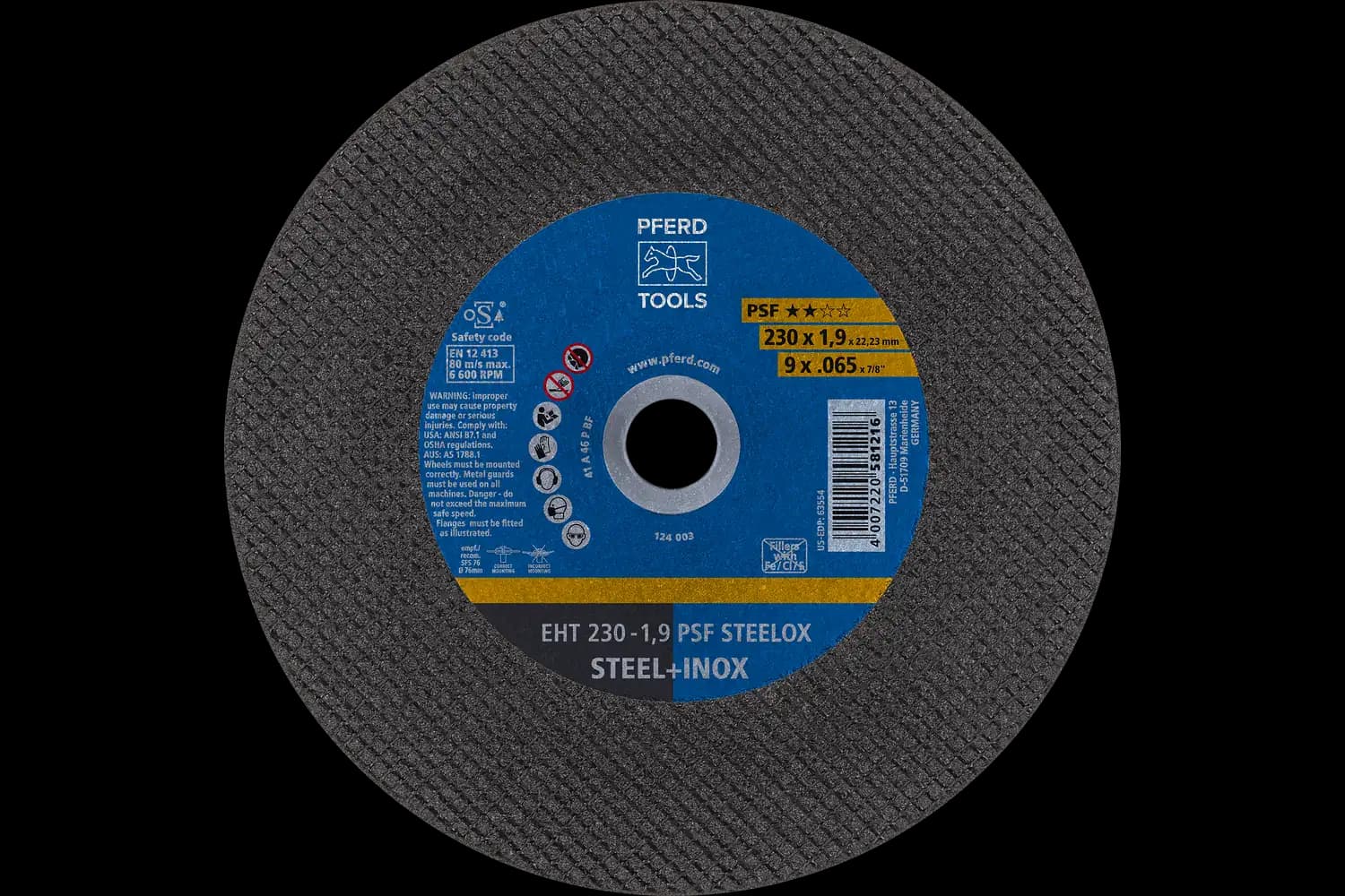 Disc de debitat (tăiere) EHT 230-1,9 PSF STEELOX (5)