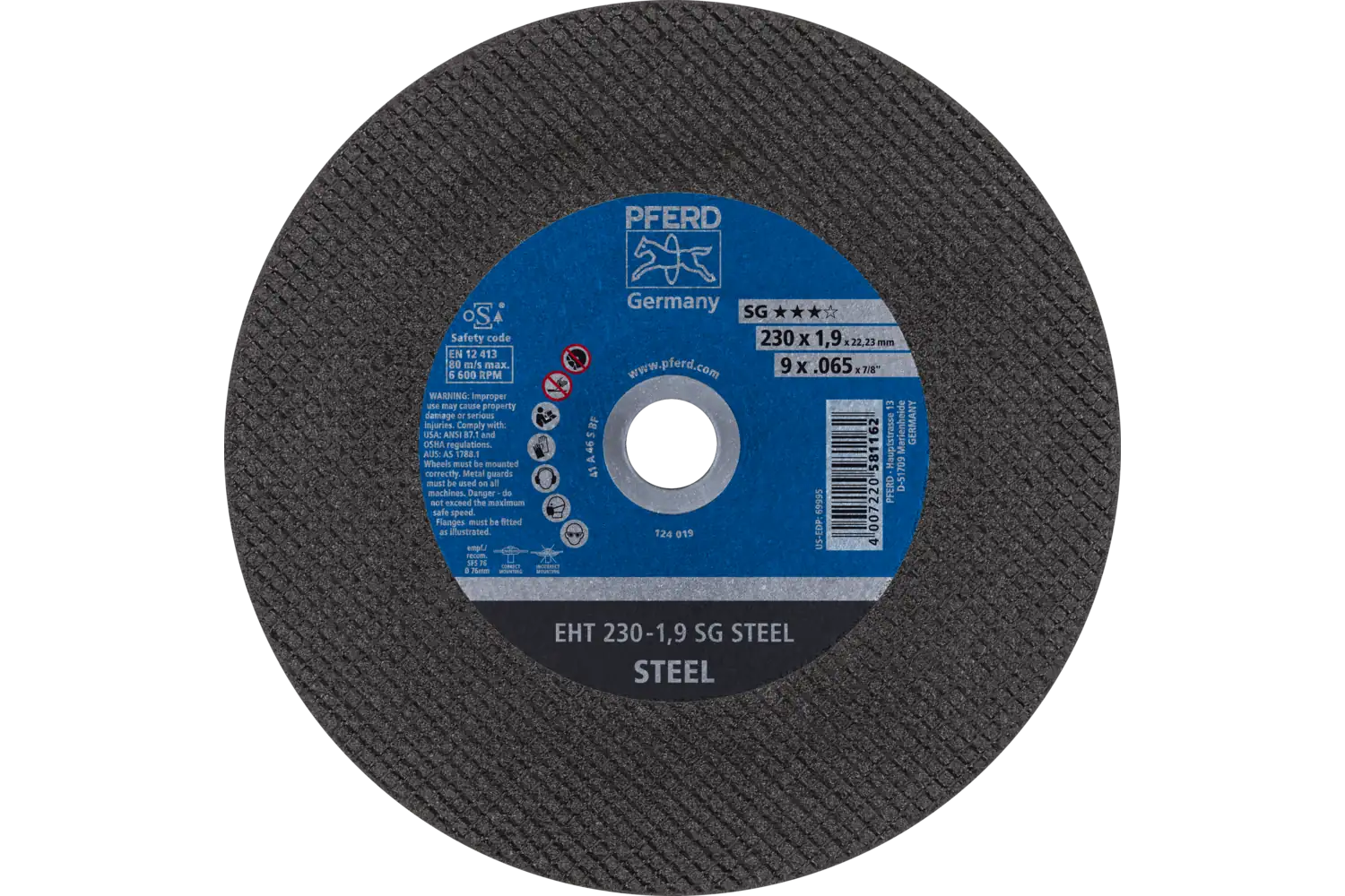Disc de debitat (tăiere) EHT 230-1,9 SG STEEL