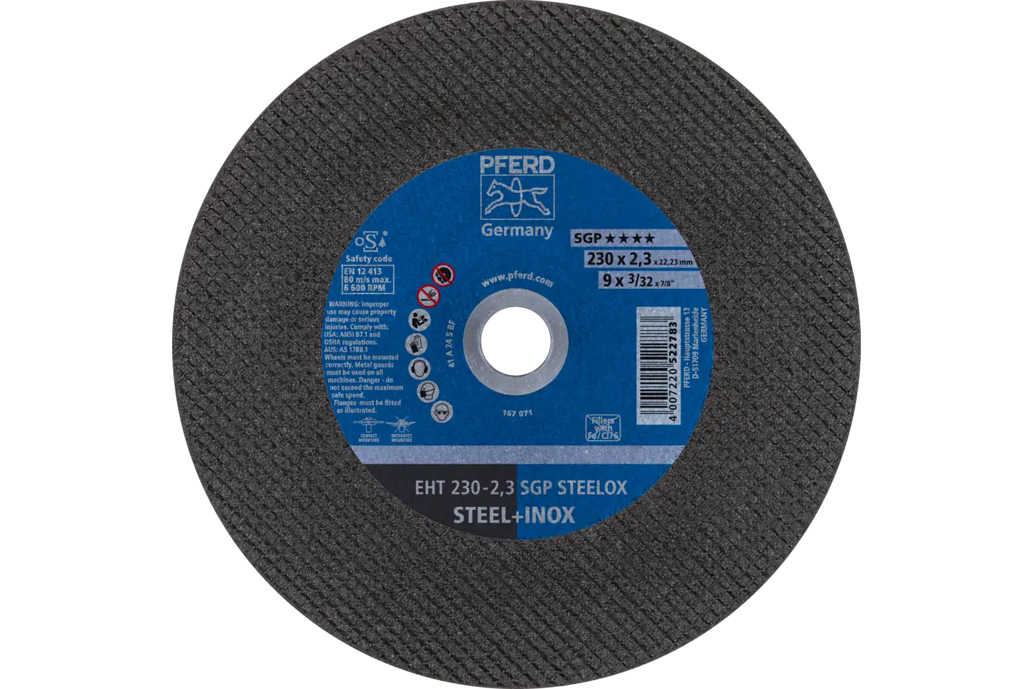 Disc de debitat (tăiere) EHT 230-2,3 SGP STEELOX