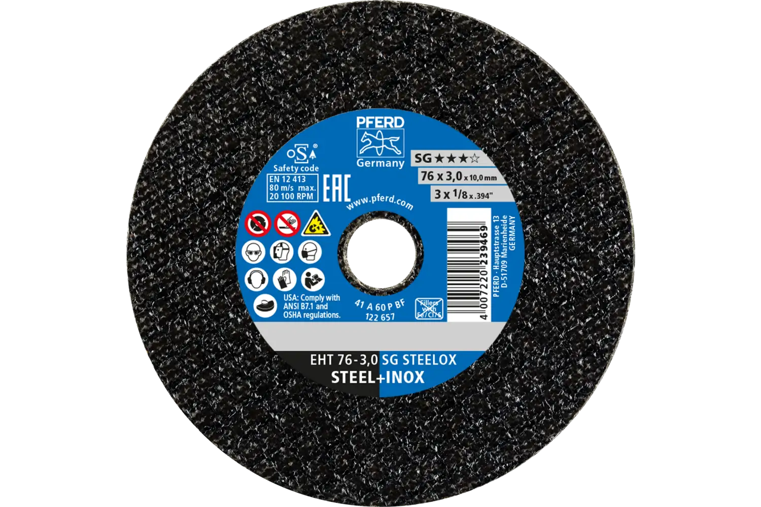 Disc de debitat (tăiere) EHT 76-3,0 SG STEELOX/10,0