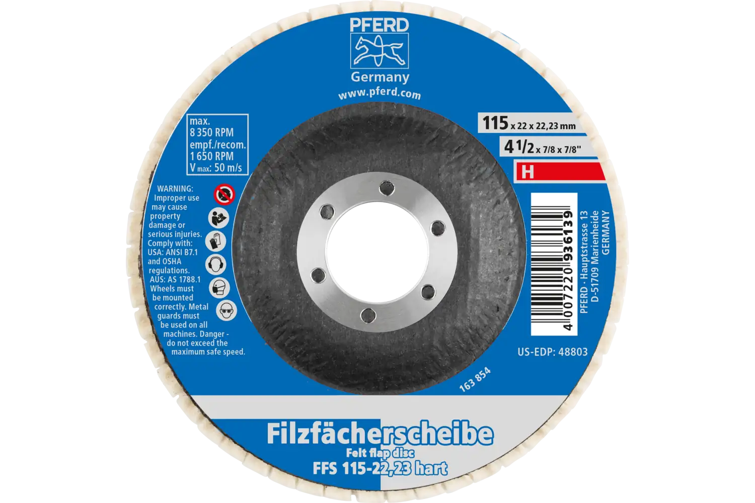 Felt Flap Discs Ffs FFS 115/22,23 H