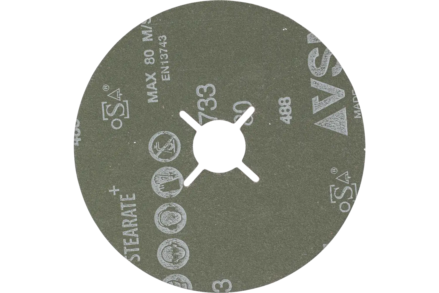 Disc abraziv de șlefuire FS 125-22 CO-ALU 80