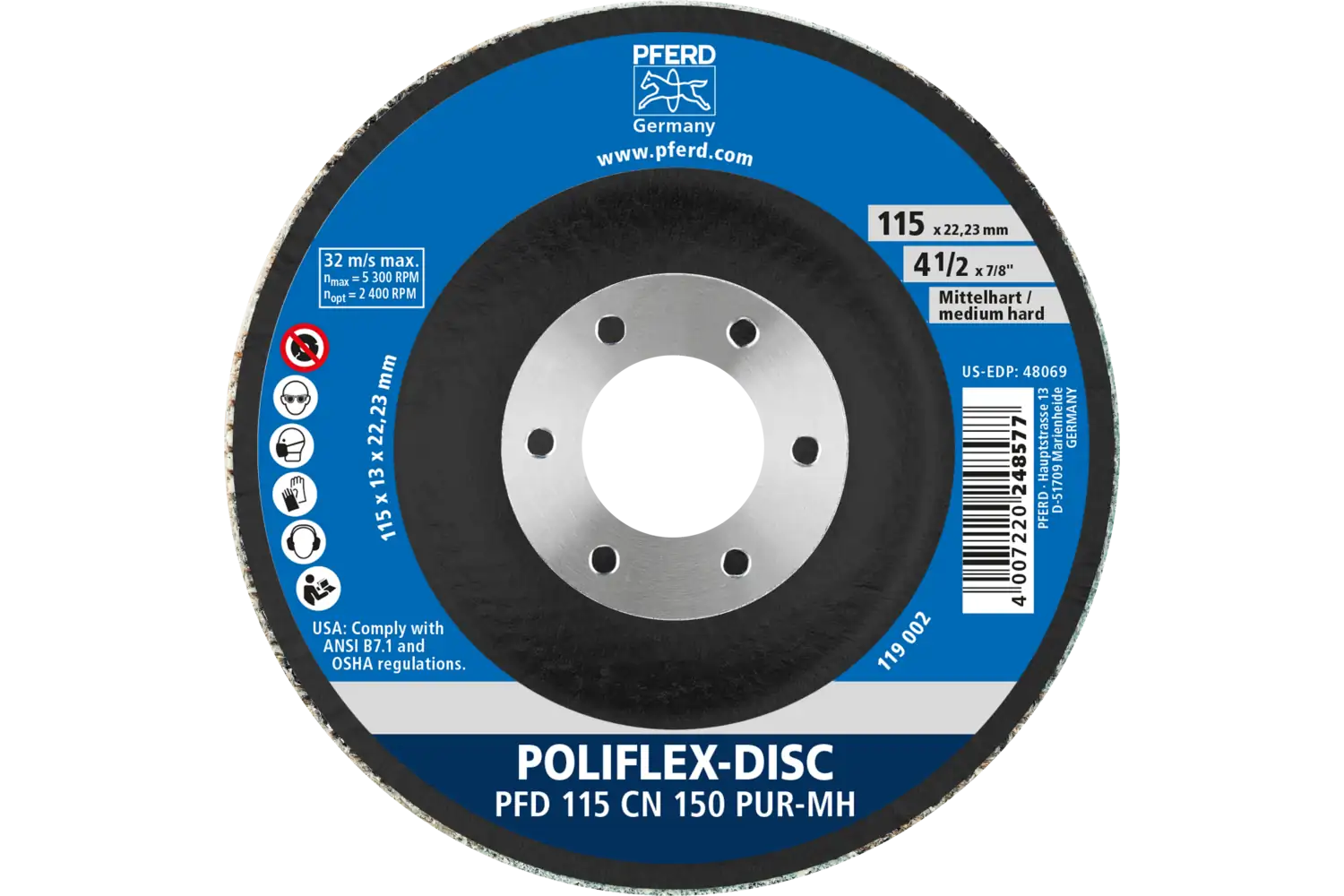 Poliflex PFD 115-22 CN 150 PUR-MH 3