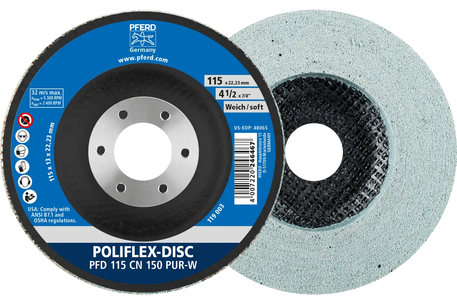 Poliflex PFD 115-22 CN 150 PUR-W