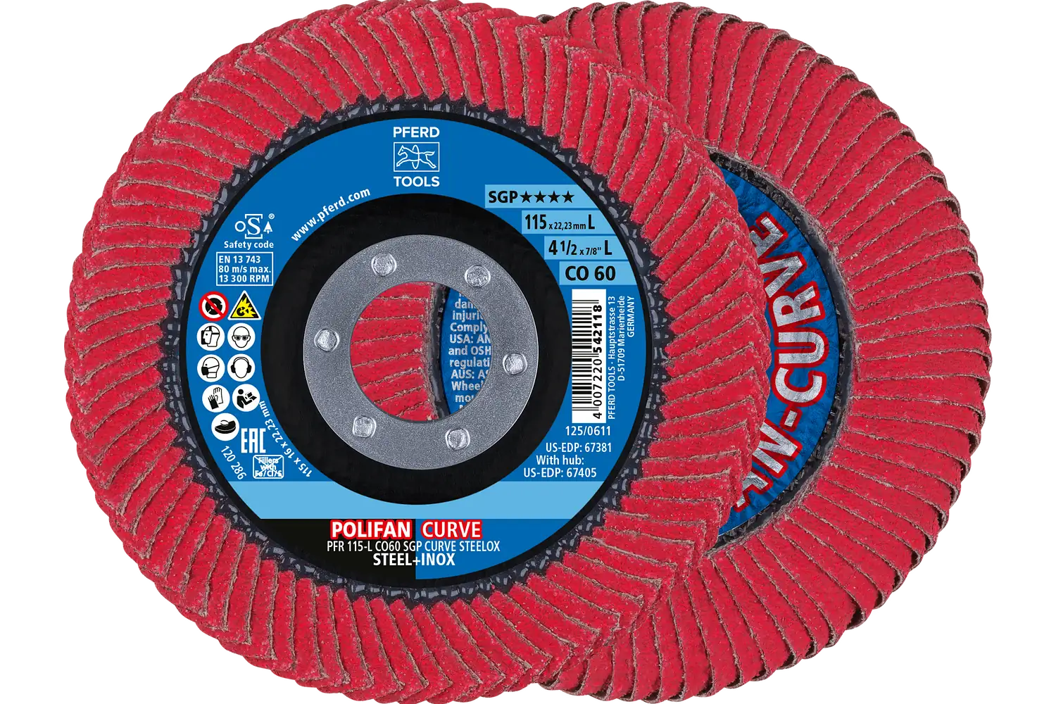 Disc lamelar frontal curb (PFR) PFR 115-L CO 60 SGP CURVE STEELOX (POS 2)