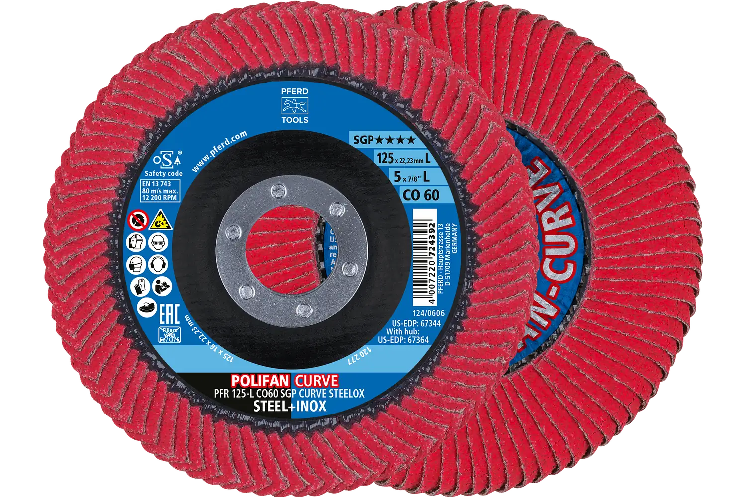 Disc lamelar frontal curb (PFR) PFR 125-L CO 60 SGP CURVE STEELOX (POS 2)