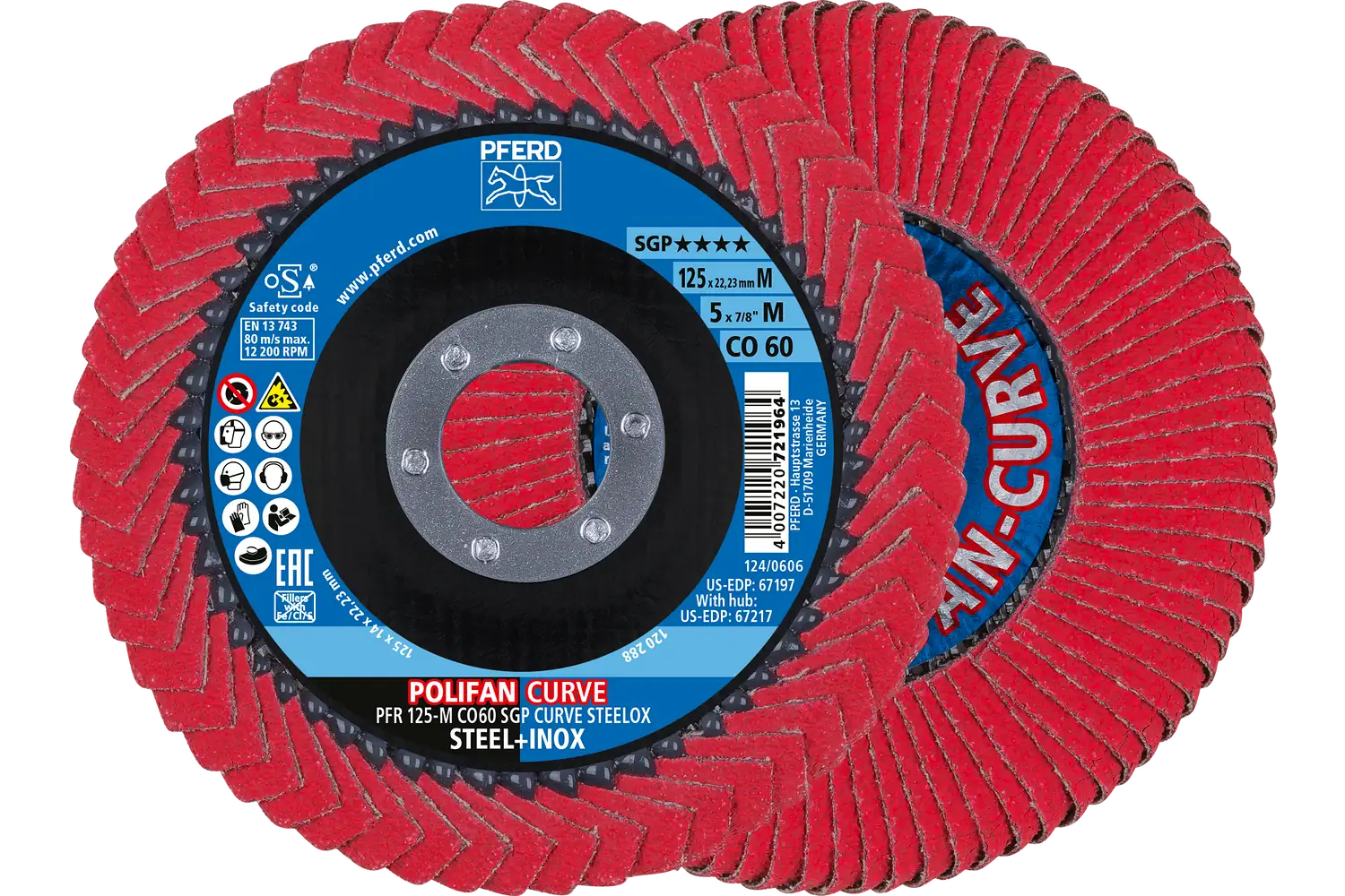 Disc lamelar frontal curb (PFR) PFR 125-M CO 60 SGP CURVE STEELOX (POS 2)