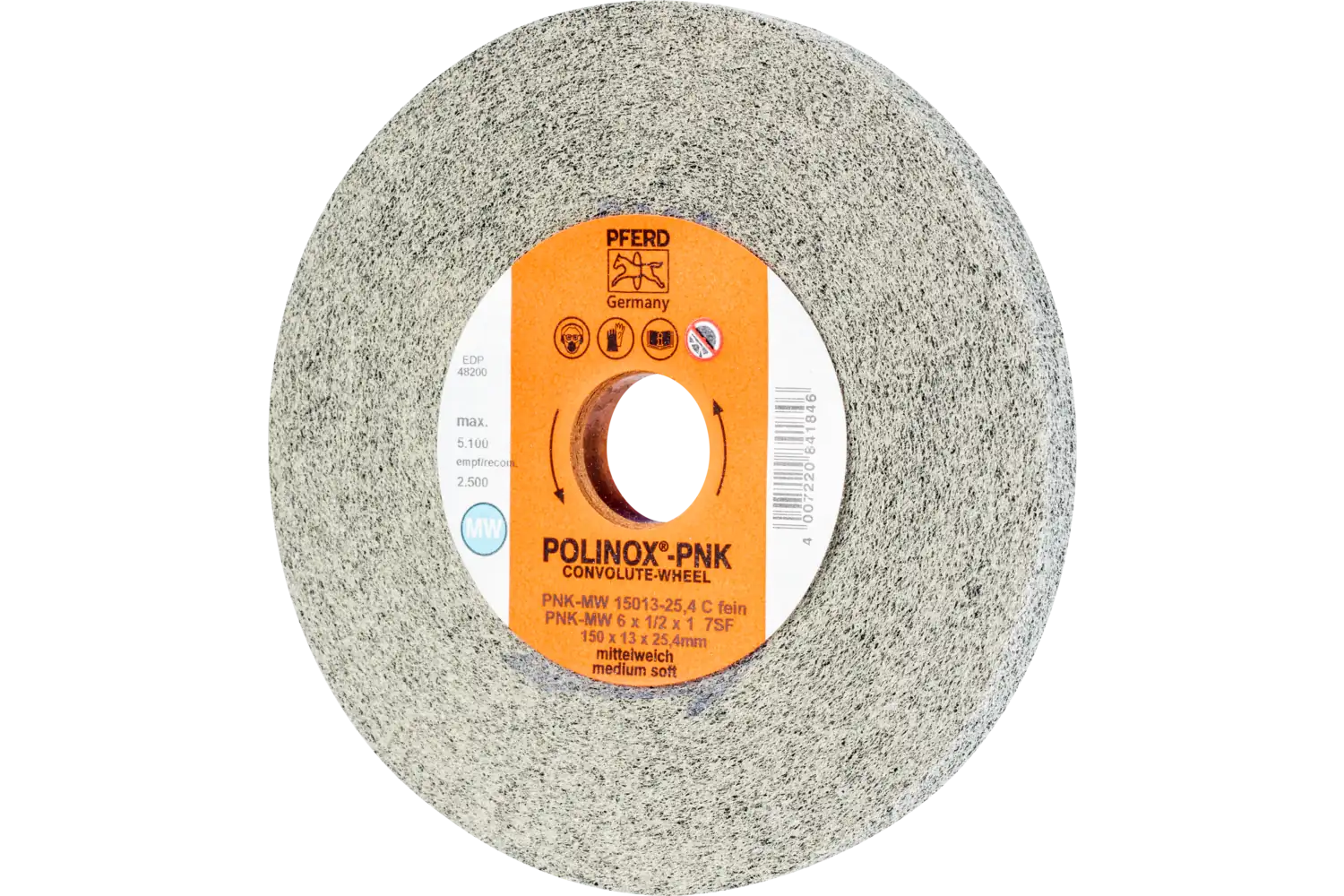 Corp abraziv nețesut cu tijă (POLINOX) PNK-MW 15013-25,4 SiC F