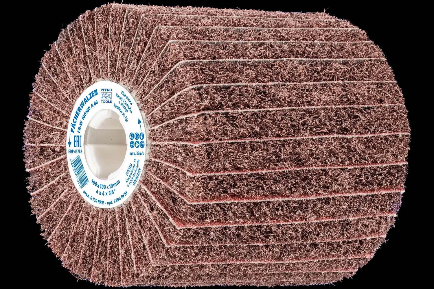 Corp abraziv nețesut cu tijă (POLINOX) PNZ-W 100100 A M/80