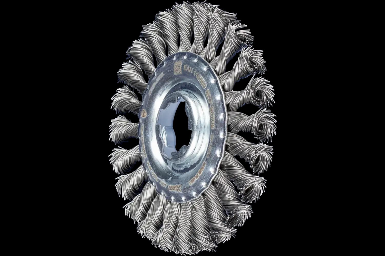 Perie circulară împletită (heavy-duty) din sârmă de oțel POS RBG 11512/X-LOCK ST 0,50