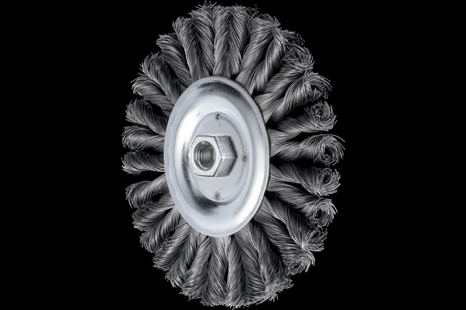 Perie circulară împletită (heavy-duty) din sârmă de oțel POS RBG 15013/M14 CT ST 0.50 HD