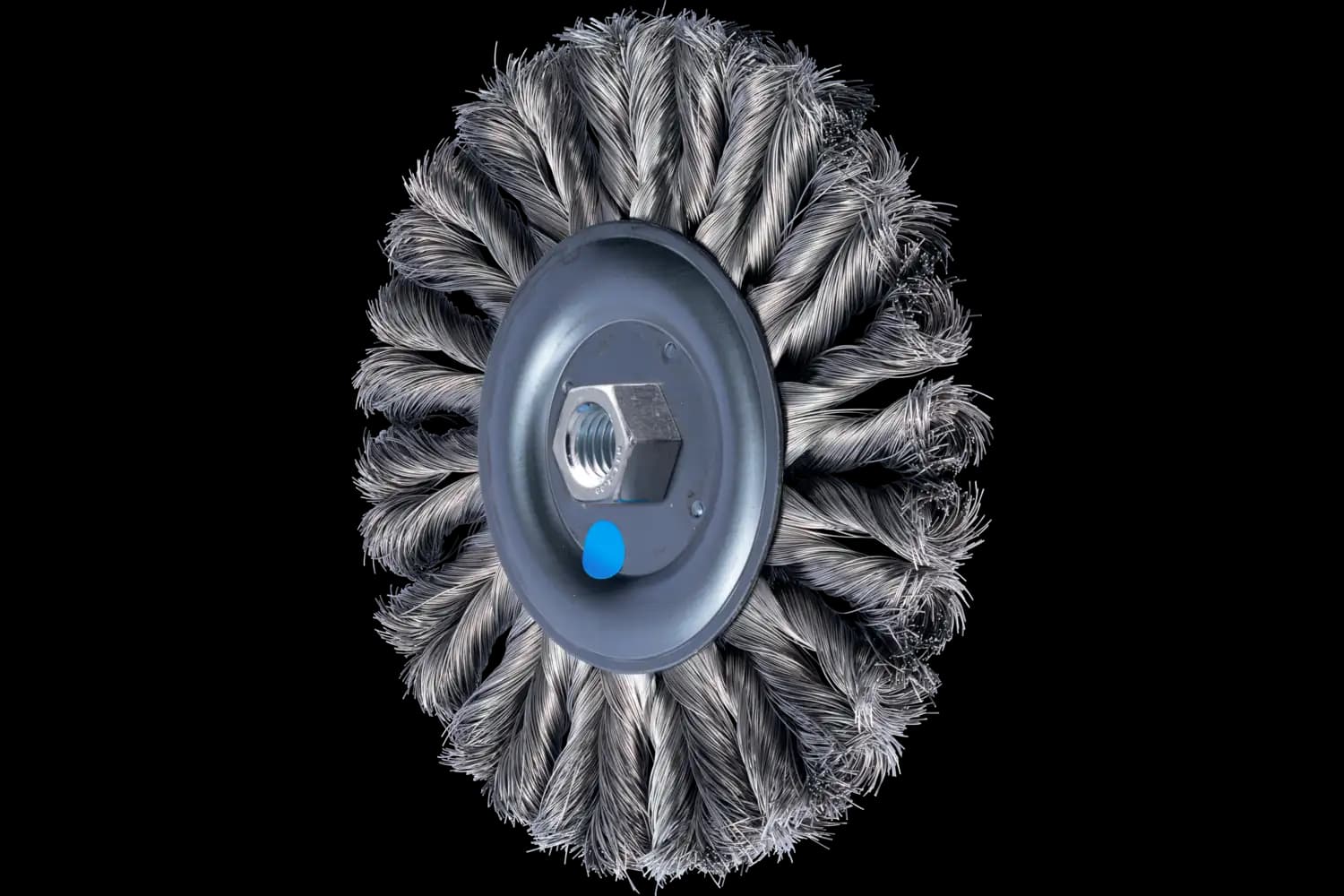 Perie circulară împletită (heavy-duty) din sârmă de oțel POS RBG 17813/M14 CT INOX 0.35 HD