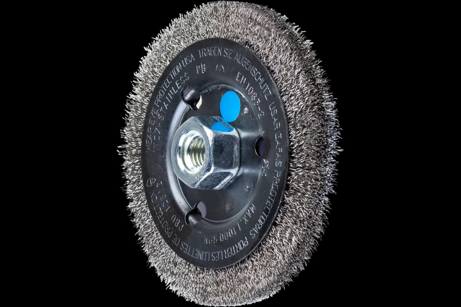 Perie circulară din sârmă de oțel POS RBU 12512/M14 INOX 0,30
