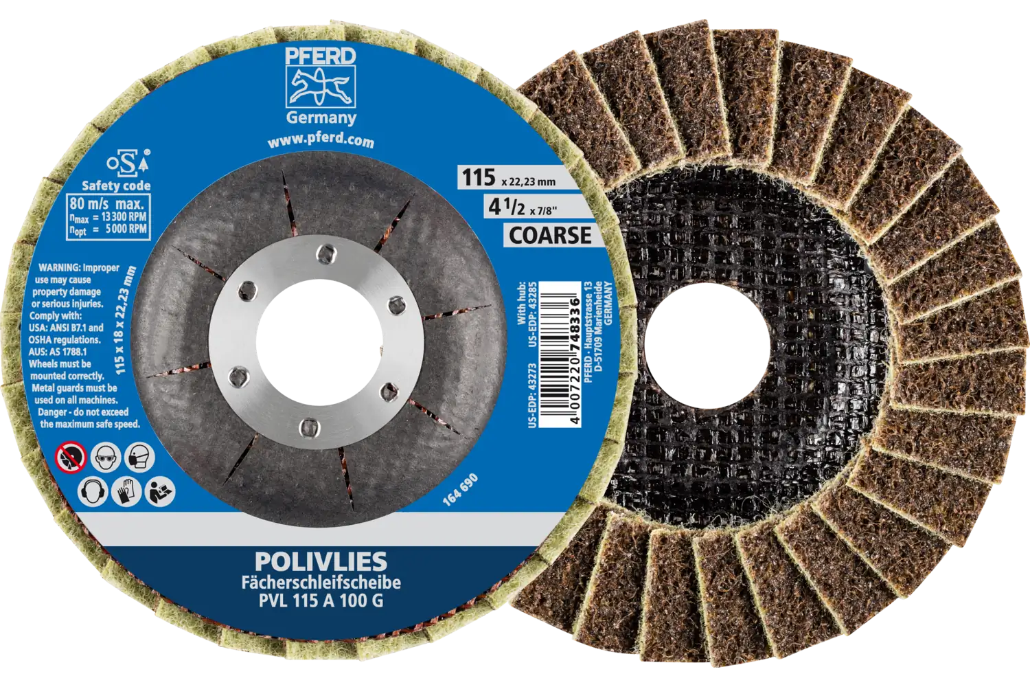 Polivlies Flap Discs Pvl PVL 115 A 100 G