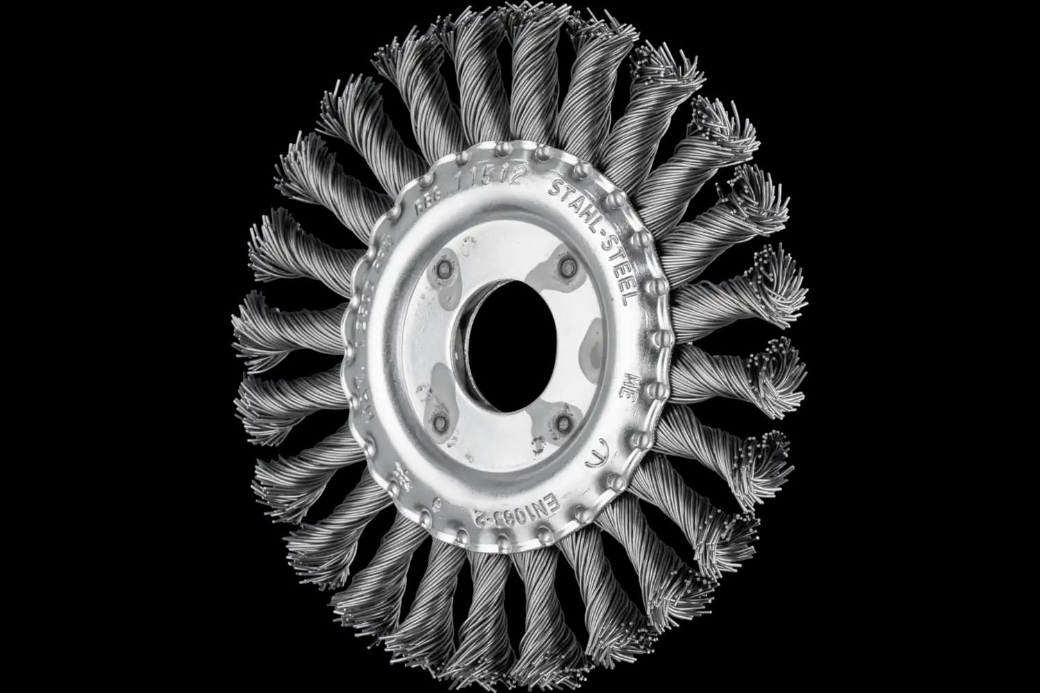 Perie circulară împletită (heavy-duty) din sârmă de oțel RBG 11512/22,2 ST 0,50