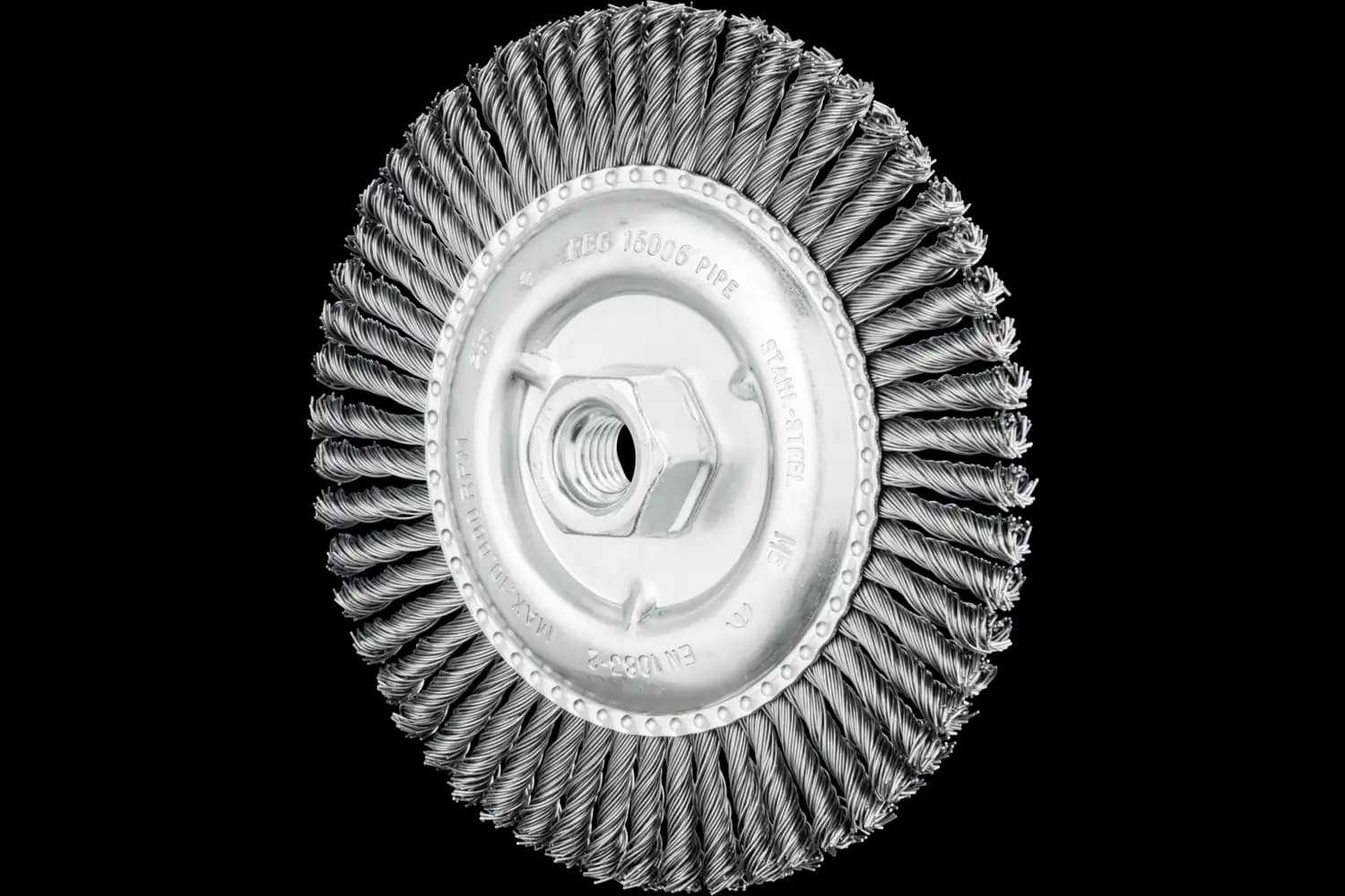 Perie circulară împletită (heavy-duty) din sârmă de oțel RBG 15006/M14 PIPE ST 0,50