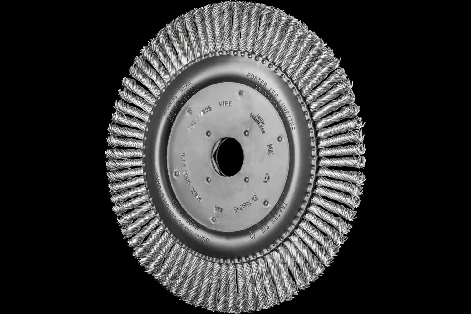 Perie circulară împletită (heavy-duty) din sârmă de oțel RBG 17806/22,2 PIPE INOX 0,50 76Z