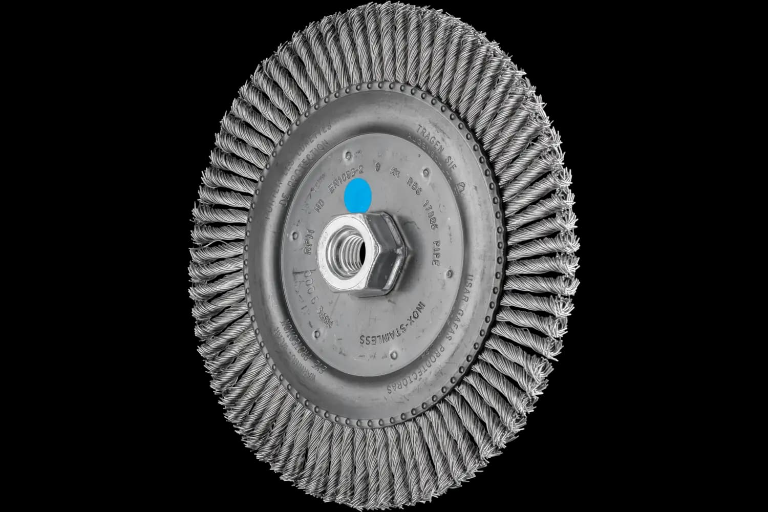 Perie circulară împletită (heavy-duty) din sârmă de oțel RBG 17806/M14 PIPE INOX 0,50 76Z