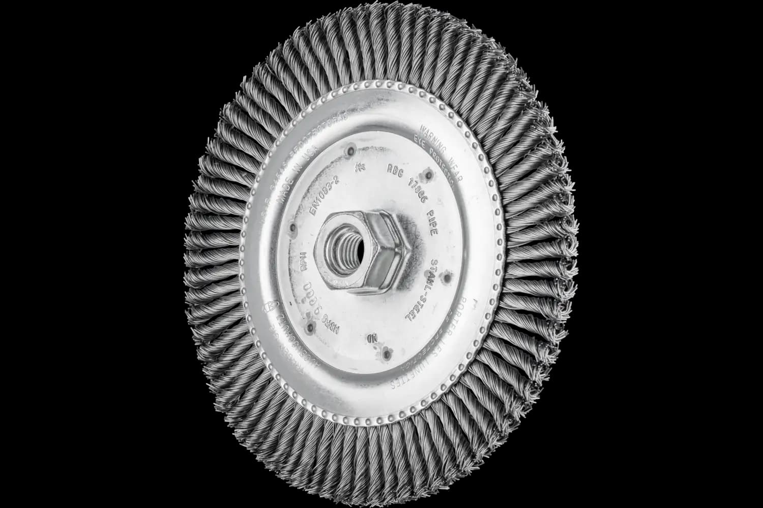 Perie circulară împletită (heavy-duty) din sârmă de oțel RBG 17806/M14 PIPE ST 0,50 76Z