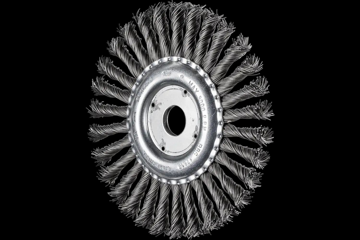 Perie circulară împletită (heavy-duty) din sârmă de oțel POS RBG 17813/22,2 ST 0,80