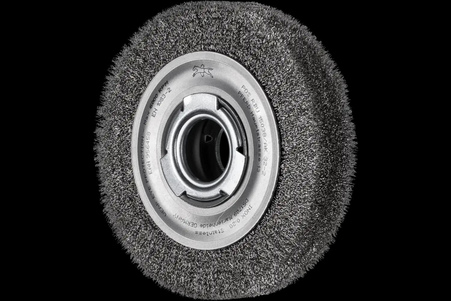 Perie circulară din sârmă de oțel POS RBU 15038/AK32-2 INOX 0,20