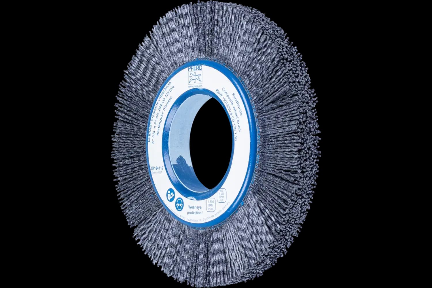 Perie circulară din tije abrazive SiC (siliciu-carbură) RBUP 15013/50,8 CO 120 1,10
