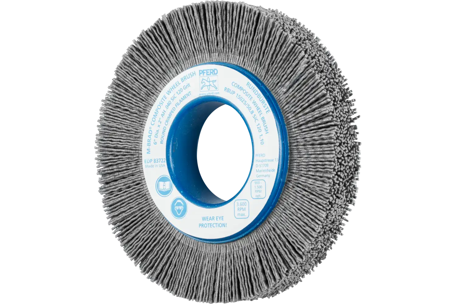 Perie circulară din tije abrazive SiC (siliciu-carbură) RBUP 15025/50,8 SiC 120 1,10