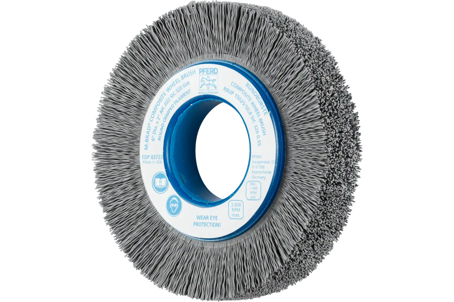 Perie circulară din tije abrazive SiC (siliciu-carbură) RBUP 15025/50,8 SiC 320 0,55
