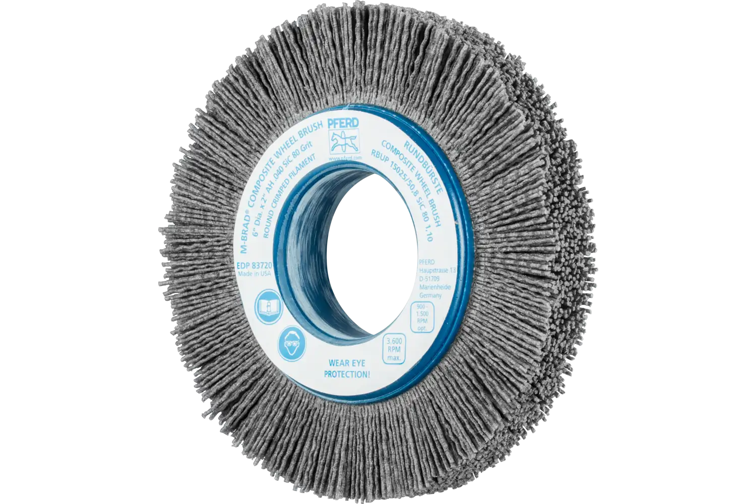Perie circulară din tije abrazive SiC (siliciu-carbură) RBUP 15025/50,8 SiC 80 1,10