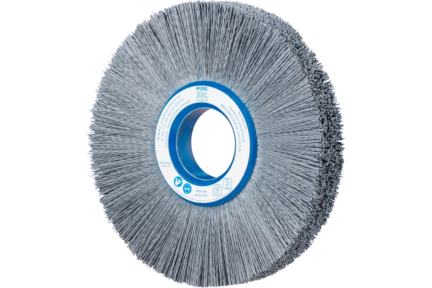Perie circulară din tije abrazive SiC (siliciu-carbură) RBUP 20025/50,8 SiC 320 0,55 FLEX