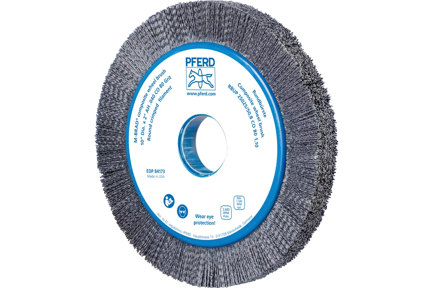 Perie circulară din tije abrazive SiC (siliciu-carbură) RBUP 25025/50,8 CO 80 1,10