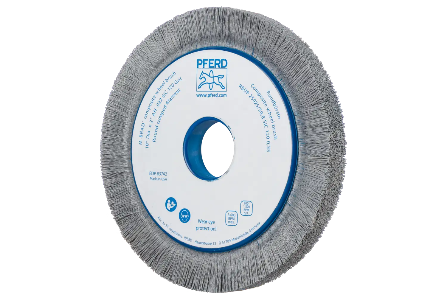 Perie circulară din tije abrazive SiC (siliciu-carbură) RBUP 25025/50,8 SiC 120 0,55
