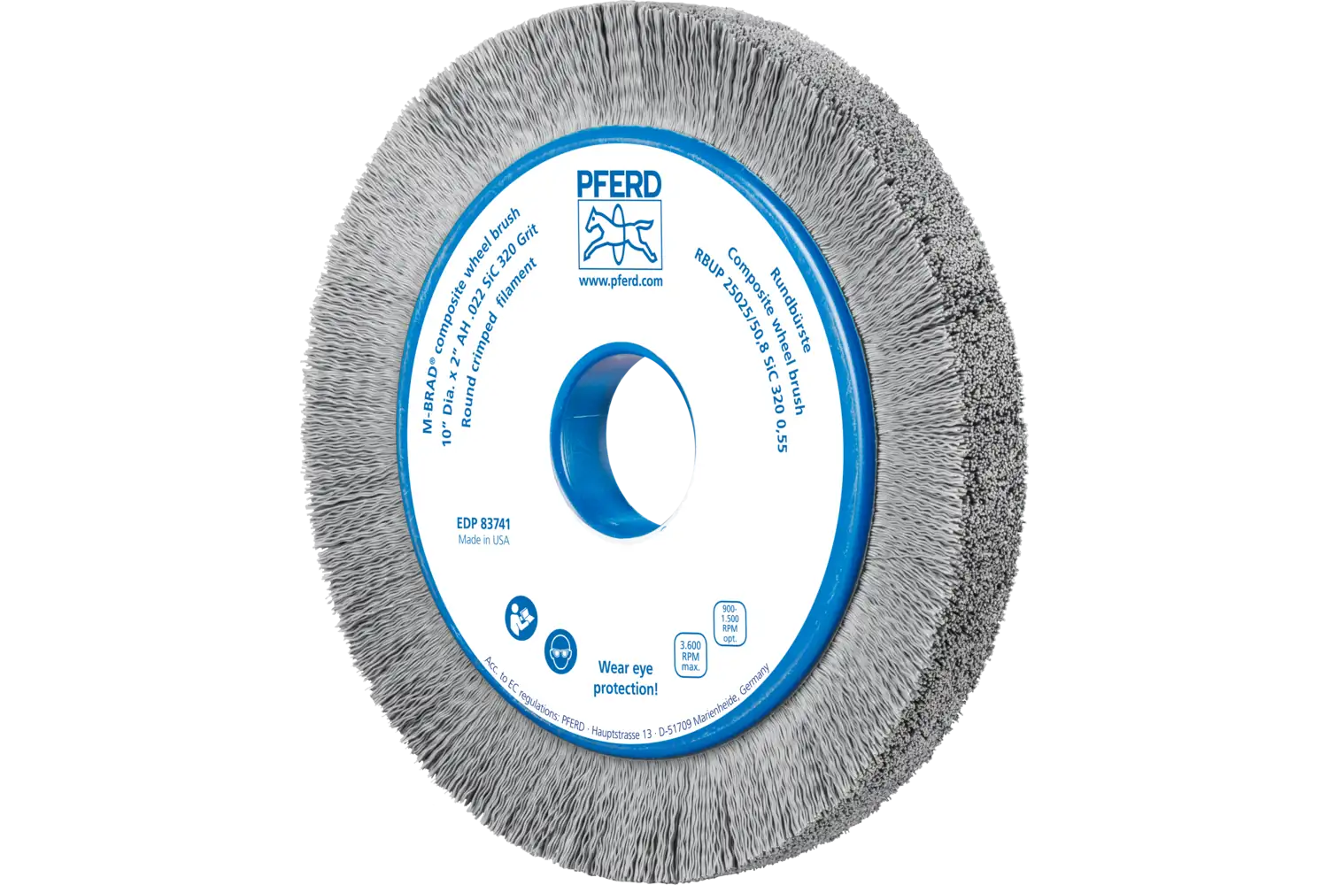 Perie circulară din tije abrazive SiC (siliciu-carbură) RBUP 25025/50,8 SiC 320 0,55