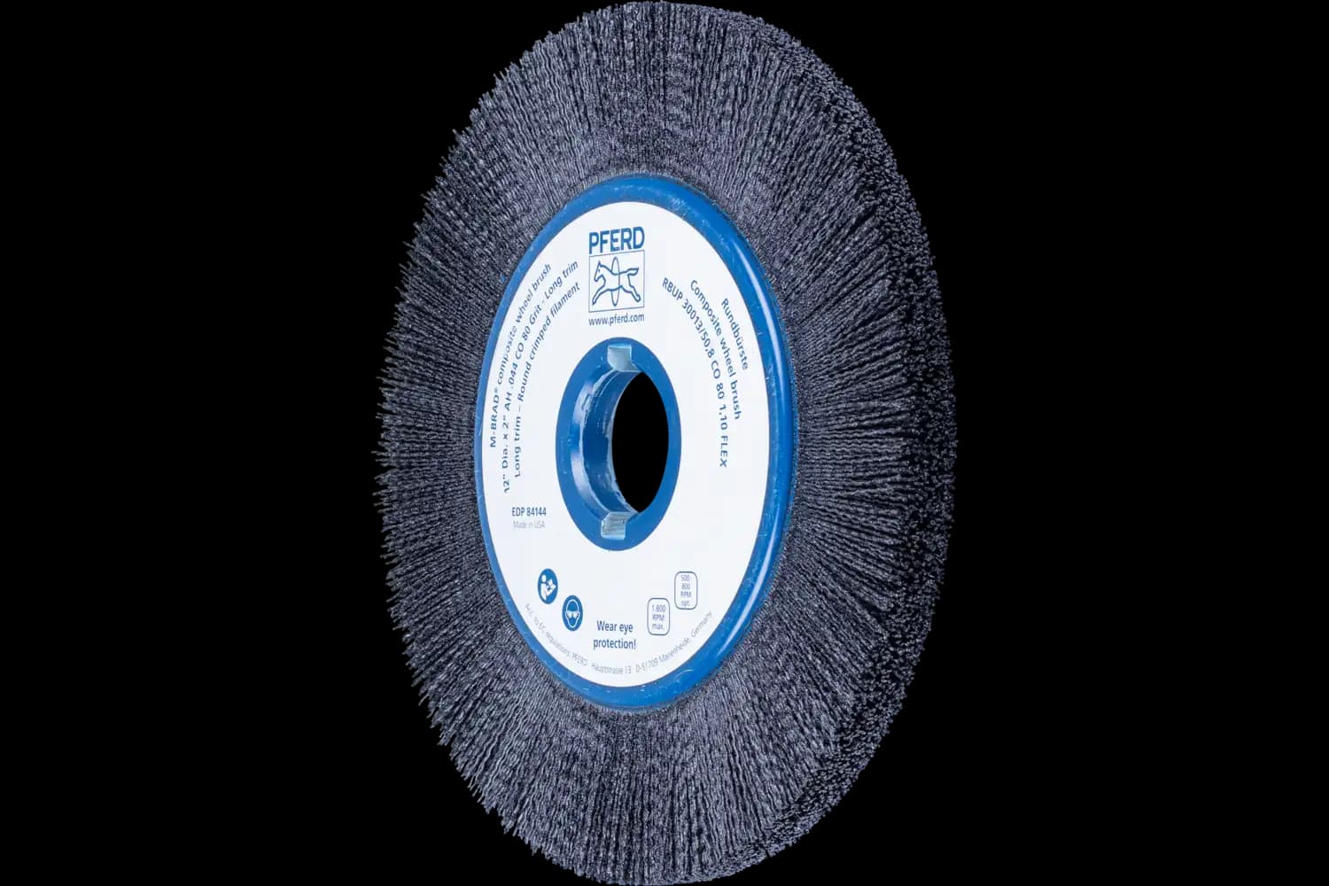 Perie circulară din tije abrazive SiC (siliciu-carbură) RBUP 30013/50,8 CO 80 1,10 FLEX