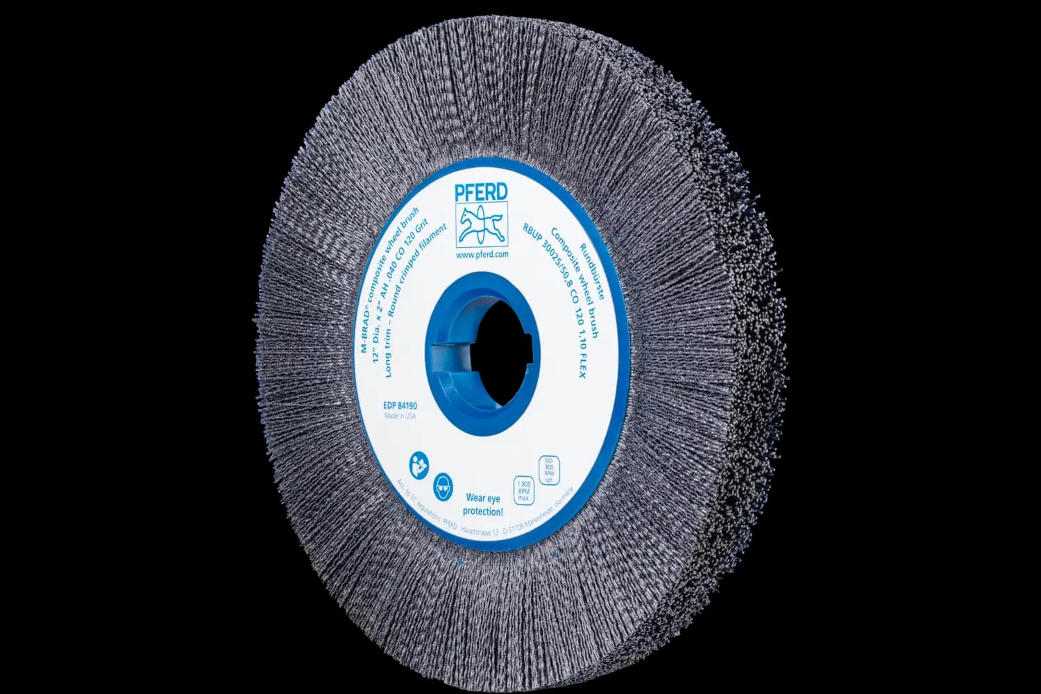 Perie circulară din tije abrazive SiC (siliciu-carbură) RBUP 30025/50,8 CO 120 1,10 FLEX