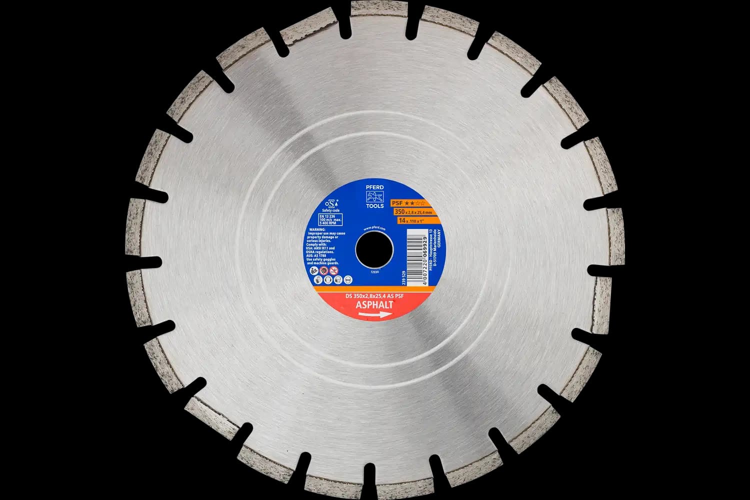 Disc diamantat de debitat / Lamă diamantată DS 350X2,8X25,4 AS PSF
