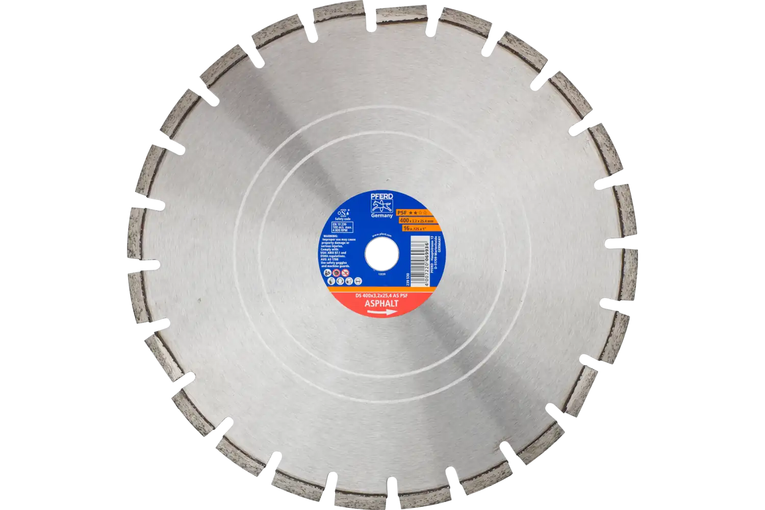 Disc diamantat de debitat / Lamă diamantată DS 400X3,2X25,4 AS PSF