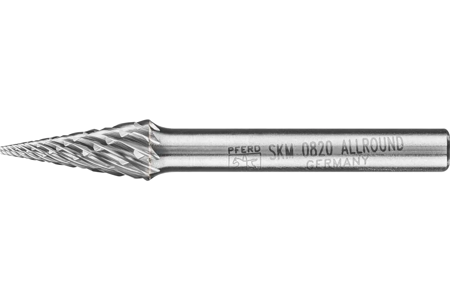 Freză biax din carbură metalică, formă conică ascuțită (SKM) SKM 0820/6 ALLROUND